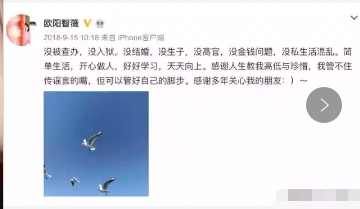 著名主播欧阳智薇简介（被调查离开央视，6年后，现今她怎样了？）